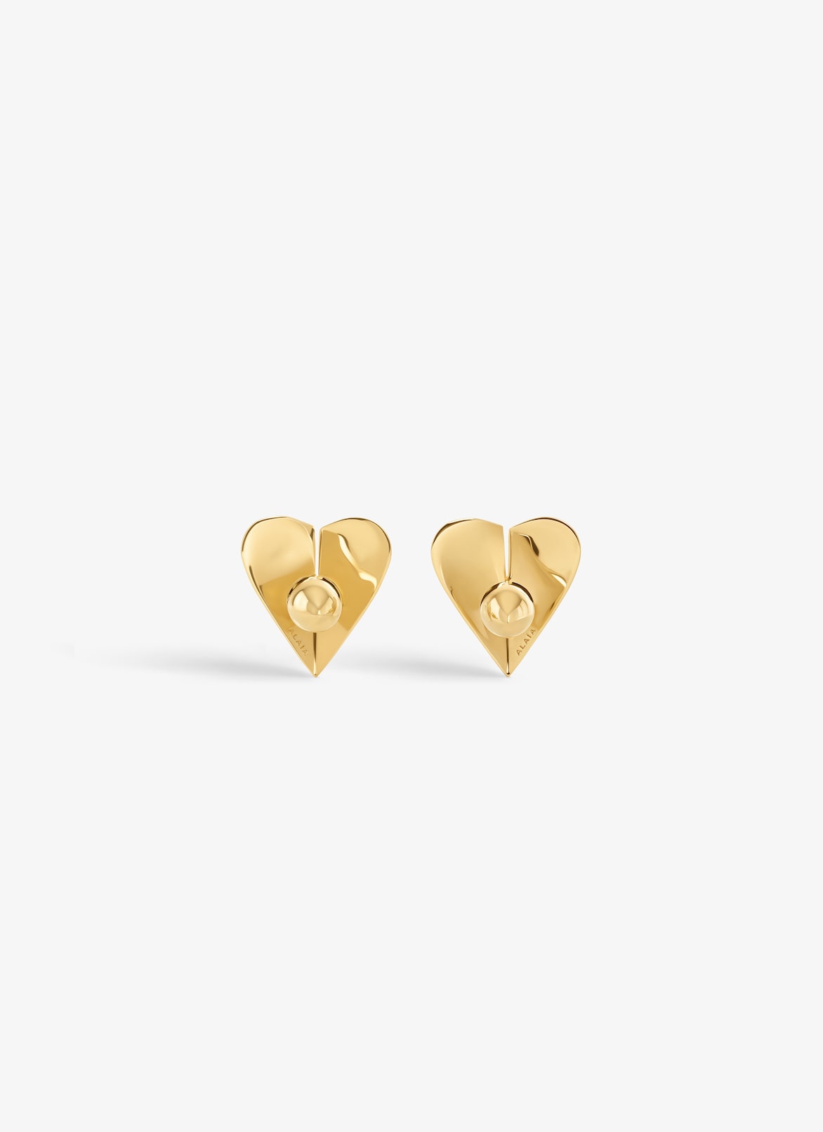 LE CŒUR MINI TORN EARRINGS ALAÏA GOLD LE CŒUR MINI TORN EARRINGS